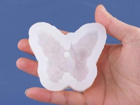 Molde silicona mariposa angelitos y flores portasahumerios